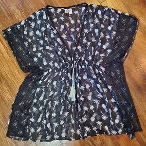 • Black Swimsuit Cover-Up •